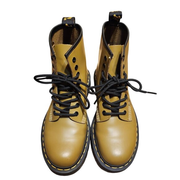 Dr. Martens Women's 8 Men's 7 Style 1460 Bex Antique OliveBoots Platform Lace Up - Picture 4 of 9